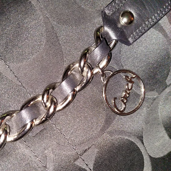 COACH Crossbody Signature C Shoulder Bag Black - Picture 5 of 8